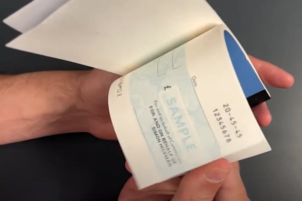 Livro de cheques