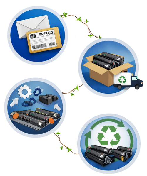 Diagrama do HP Planet Partners com trepadeiras