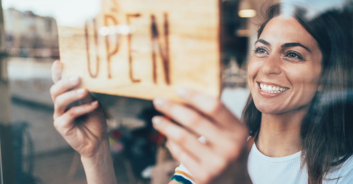 jovem empresário de uma pequena empresa